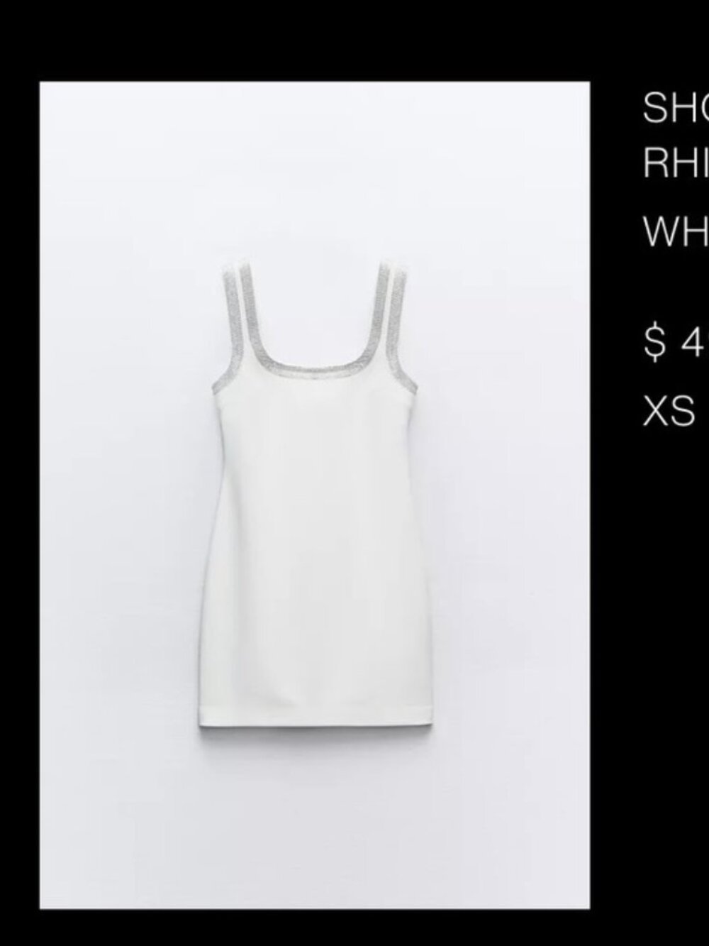 ZARA RHINESTONE DRESS